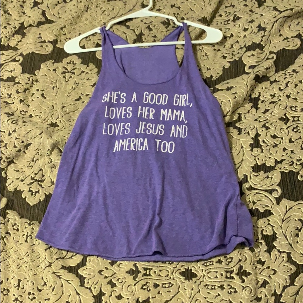 Purple tank top